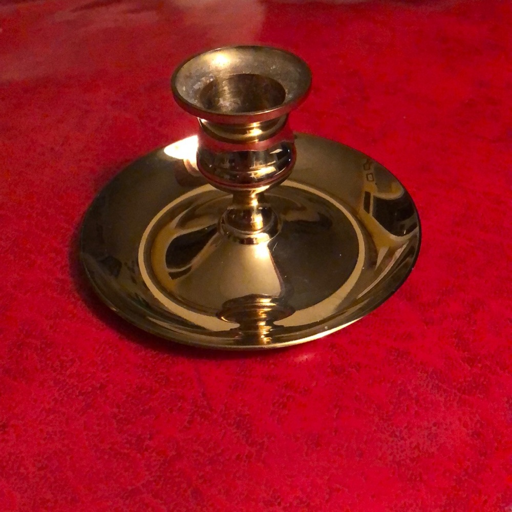 Vintage 3” Brass Candlestick